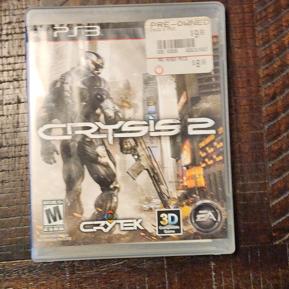 Crysis 2 PS3 Sony PlayStation 3 Video Game Shooter Action Adventure